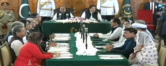 16 member Federal Cabinet takes charge