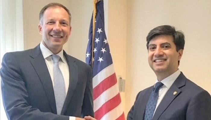 Pakistan Ambassador Ali Jahangir Siddiqui meets top US official