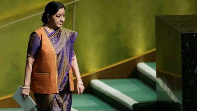 Sushma Swaraj to invite Pakistan Foreign Minister over a moot during UNGA session: Indian media