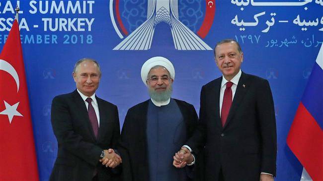 Russia,Turkey & Iran call for a political settlement of Syrian conflict