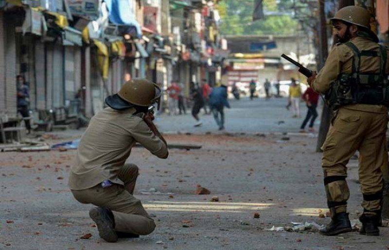 Indian military uses brute force against peaceful demonstrations in occupied Kashmir