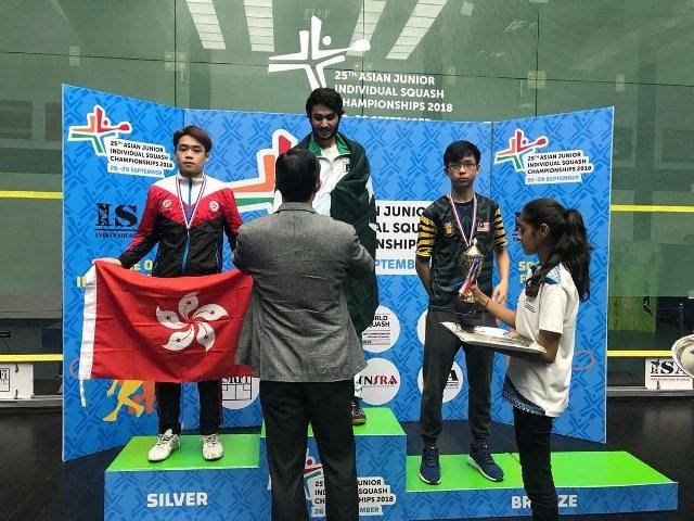 Pakistan wins three golds in Asian Junior Squash Championship by defeating India