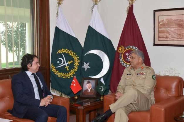 Turkish Ambassador calls on COAS General Bajwa in GHQ