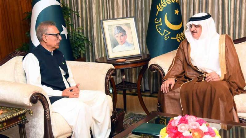 President stresses exchange of more business delegations between Pakistan, KSA