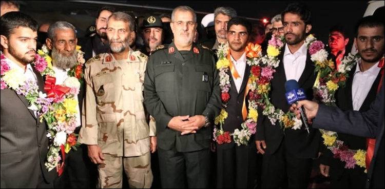 Iranian abducted guards return back home