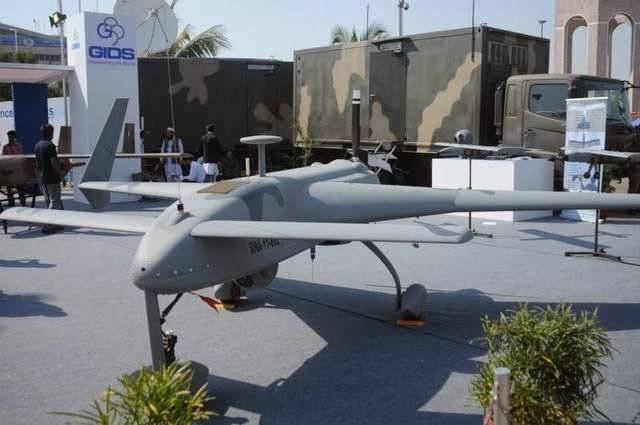 International defence analyst stunned with Pakistan's new multi role armed surveillance drone unveiling at Expo