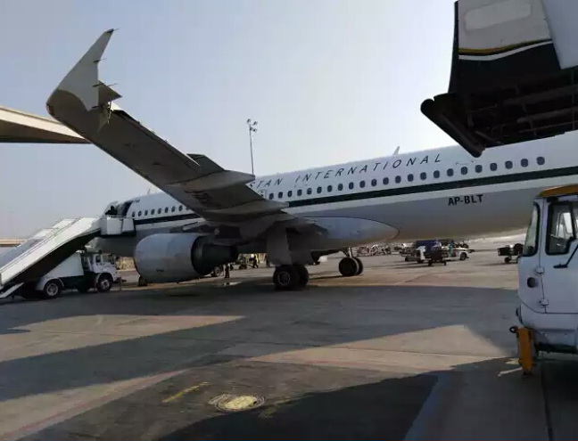 PIA passenger plane severely damaged after collision at Islamabad Airport