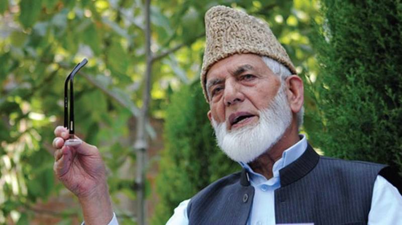 India has turned occupied Kashmir into a battlefield: Ali Gilani
