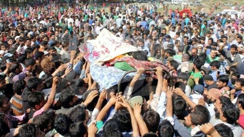 Indian troops martyr one Kashmiri youth in IOK