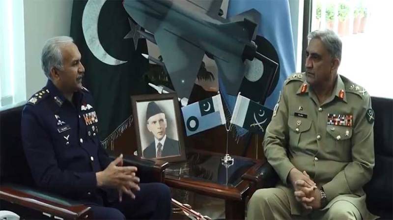 PAF and Army Chiefs meet at Air headquarters, discuss joint strategy in wake of Indian threats