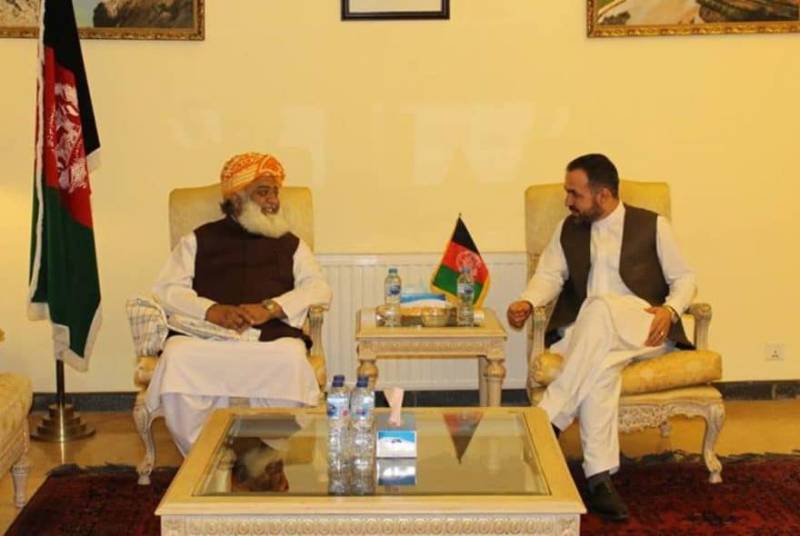 Fazal ur Rehman meets Afghanistan Ambassador, both talked against PM Khan