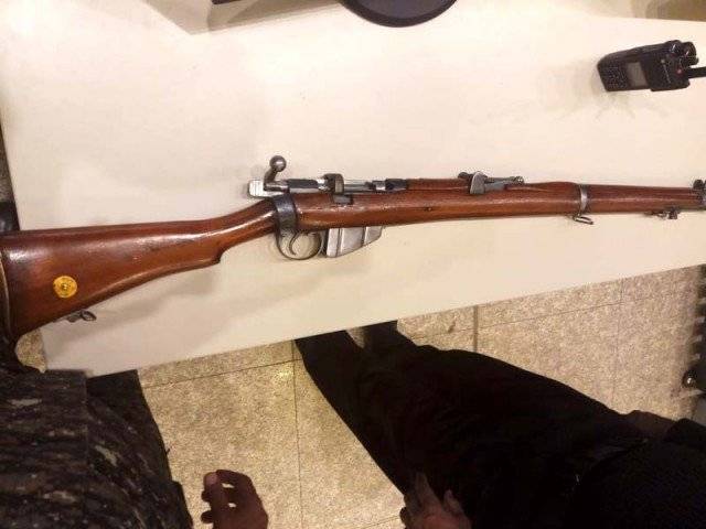 Rifle recovered from UAE Protocol officer at Islamabad International Airport