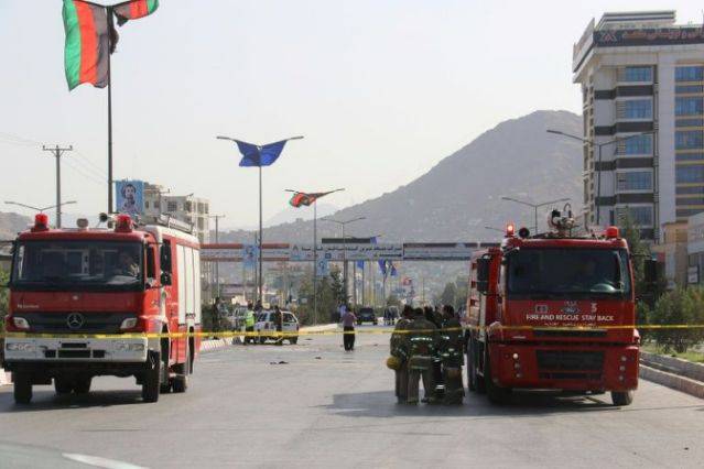 Bomb blast and followup heavy gunfire reported in capital Kabul