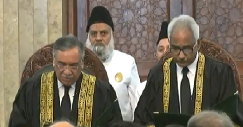 Justice Qazi Muhammad Amin Ahmad takes oath as judge of Supreme Court