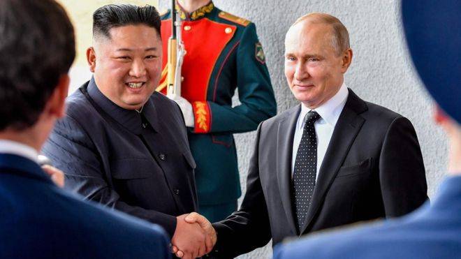 North Korea's Kim Jong-un meets Vladimir Putin