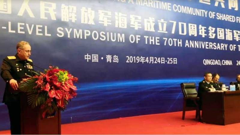 Naval Chief attends High Level Symposium, interacts with heads of foreign navies in China