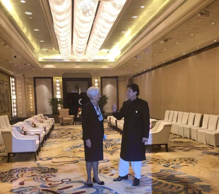 PM Imran Khan held important meeting with IMF Chief in China