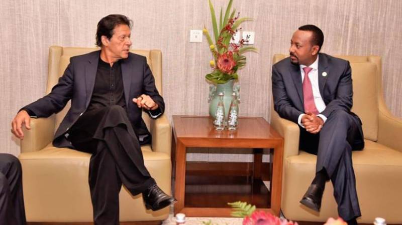 PM Imran, Ethiopian counterpart discuss bilateral matters