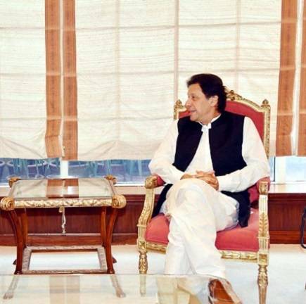 DG anti-corruption Ejaz Hussain Shah meets PM Khan