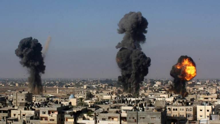 Israeli troops preparing for ground offensive of Gaza after air strikes