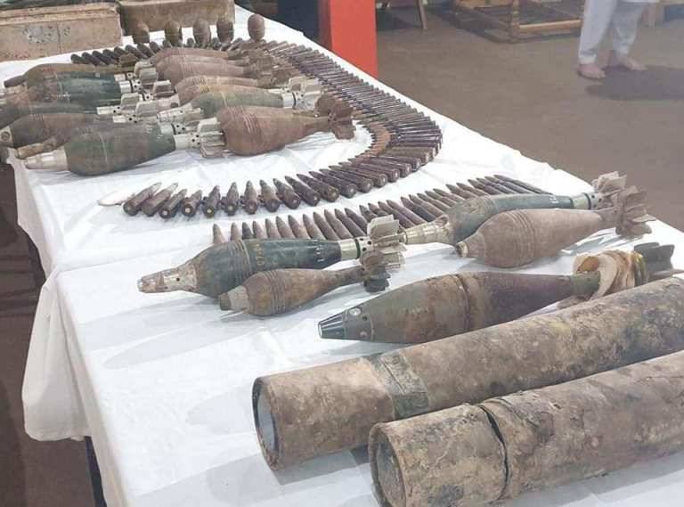 Security Forces recover huge cache of arms and ammunition