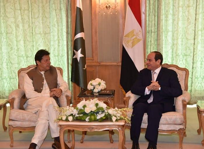 PM Imran Khan meets Egyptian President