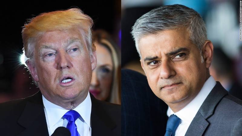 London Mayor Sadiq Khan lashes out at President Donald Trump