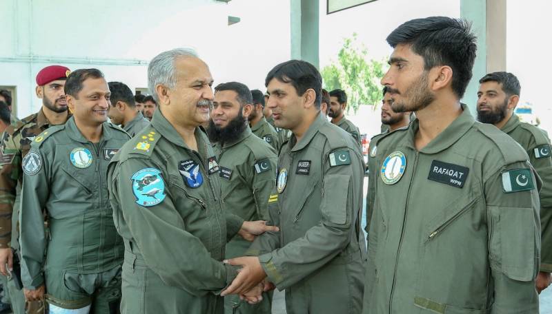 PAF Chief visits operational Base on Eid ul Fitr