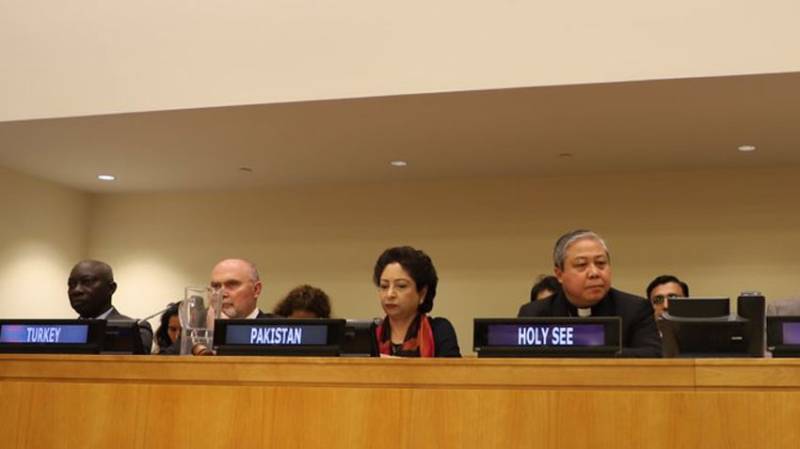 Ambassador Maleeha Lodhi effectively raises Pakistan's viewpoint in UN General Assembly debate on crimes against humanity.