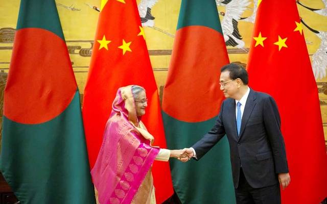 Bangladeshi PM meets Chinese counterpart