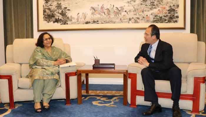 Pakistan’s new envoy to China Naghmana Hashmi takes charge