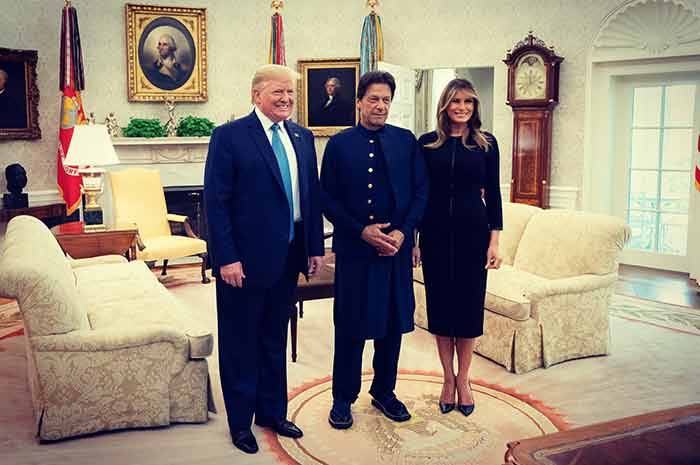 Melania Trump tweets upon arrival of Pakistan PM Imran Khan in White House