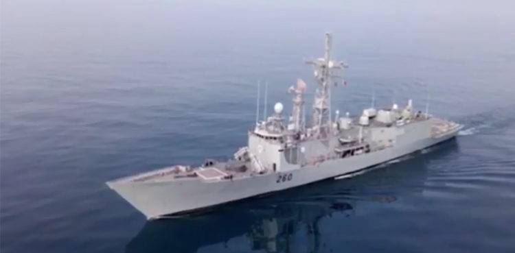 Pakistan Navy Warship arrived in Jeddah Port of Saudi Arabia as part of overseas deployment