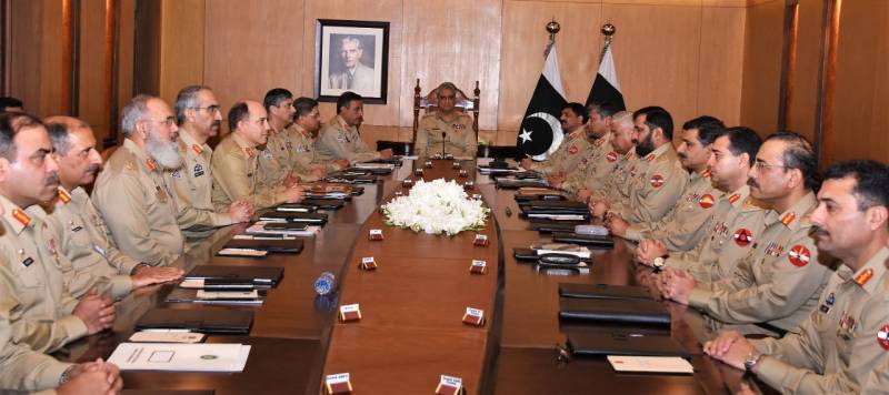 Important decisions taken in Corps Commanders meeting in GHQ