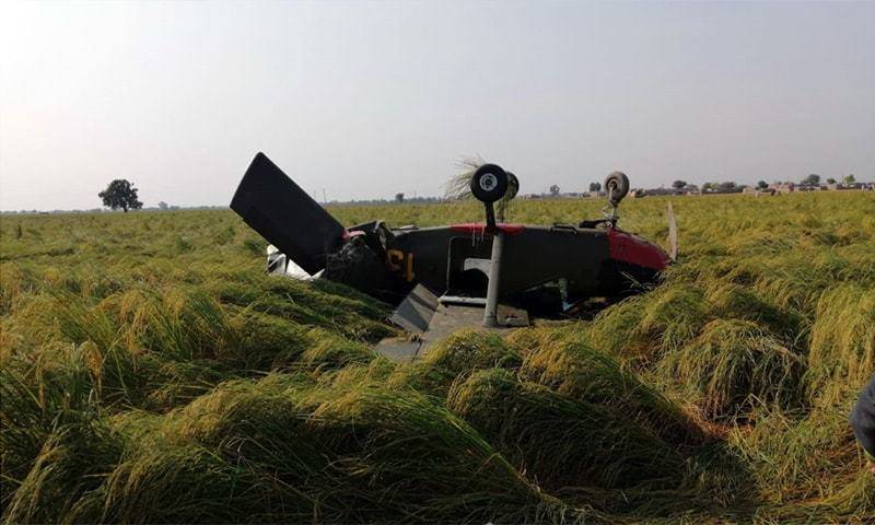 Pakistan Army Aviation trainer aircraft crashed