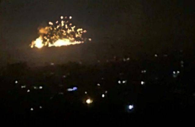 Israeli Airforce strike Iranian forces and Syrian army targets in Syria