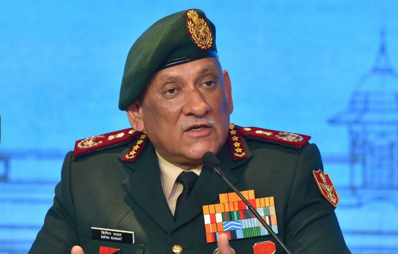 Indian new Chief of Defence Staff General Bipin Rawat over possibilities of war against Pakistan