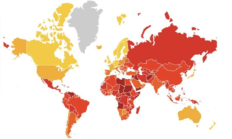 Where does Pakistan stand among 180 countries at the Transparency International 2019 Corruption Index?