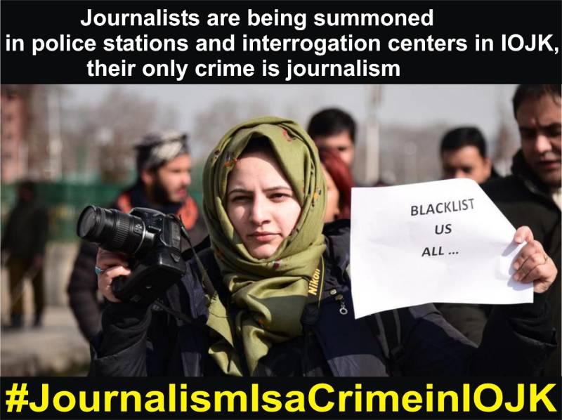 In Occupied Kashmir, Journalists face harassment and threats of violence