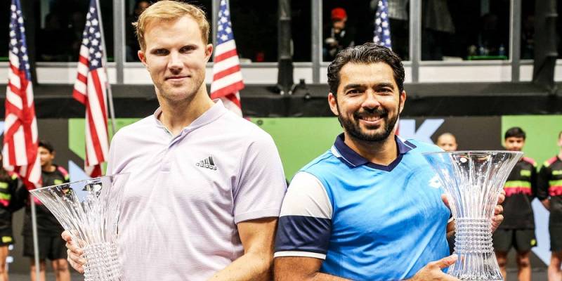 Pakistan's Aisamul Huq wins the final of New York Open Tennis Championship