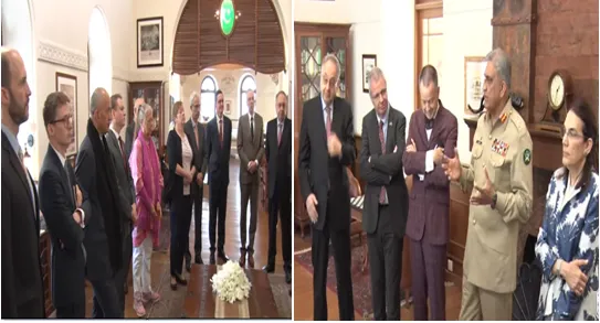 Prominent European Union delegation held important meeting with Pakistan Army Chief General Qamar Bajwa