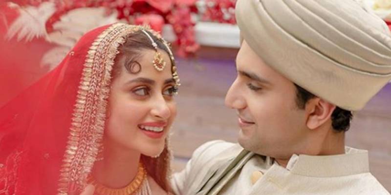 Pakistani Celebrity star Sajal Aly ties the knot with Ahad Raza Mir in Abu Dhabi UAE