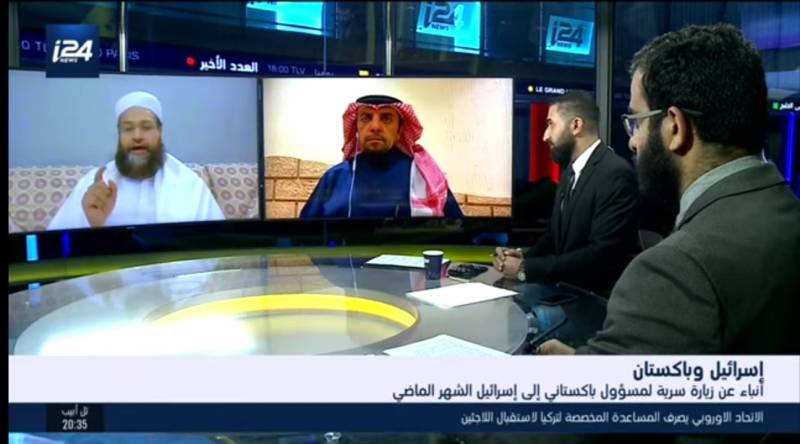 PM Special Representative Tahir Ashrafi appears in an interview on Israeli TV