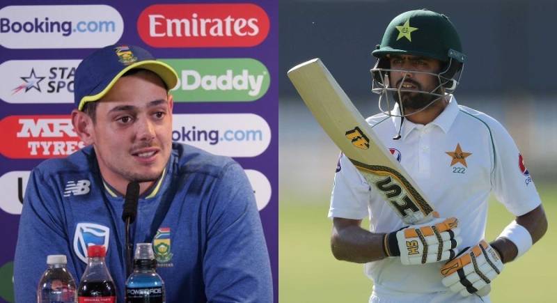 South African Skipper De Kock breaks silence over presence of Babar Azam in Pakistani squad