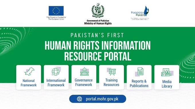 Pakistan’s first Human Rights Information Resource Portal launched in partnership with EU