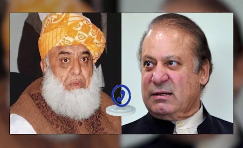 PDM Chief Fazal ur Rehman held important telephone call with Nawaz Sharif