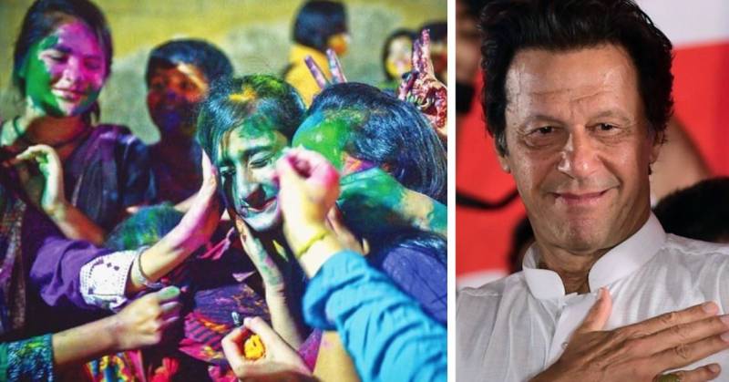 Pakistani PM Imran Khan Holi message for 8 million Pakistani Hindus