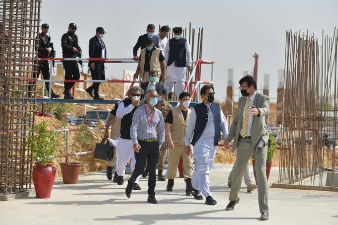 PM Imran Khan visits Shaukat Khanum Hospital Karachi