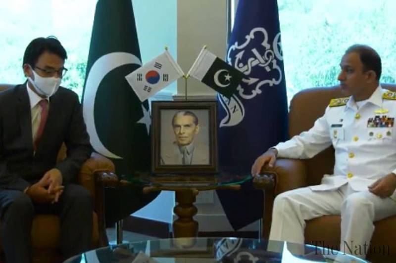 -South Korean Ambassador held important meeting with Pakistan Navy Chief