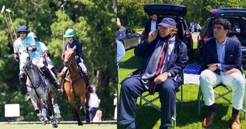 Former PM Nawaz Sharif spotted enjoying polo match in Guards Polo Club In England